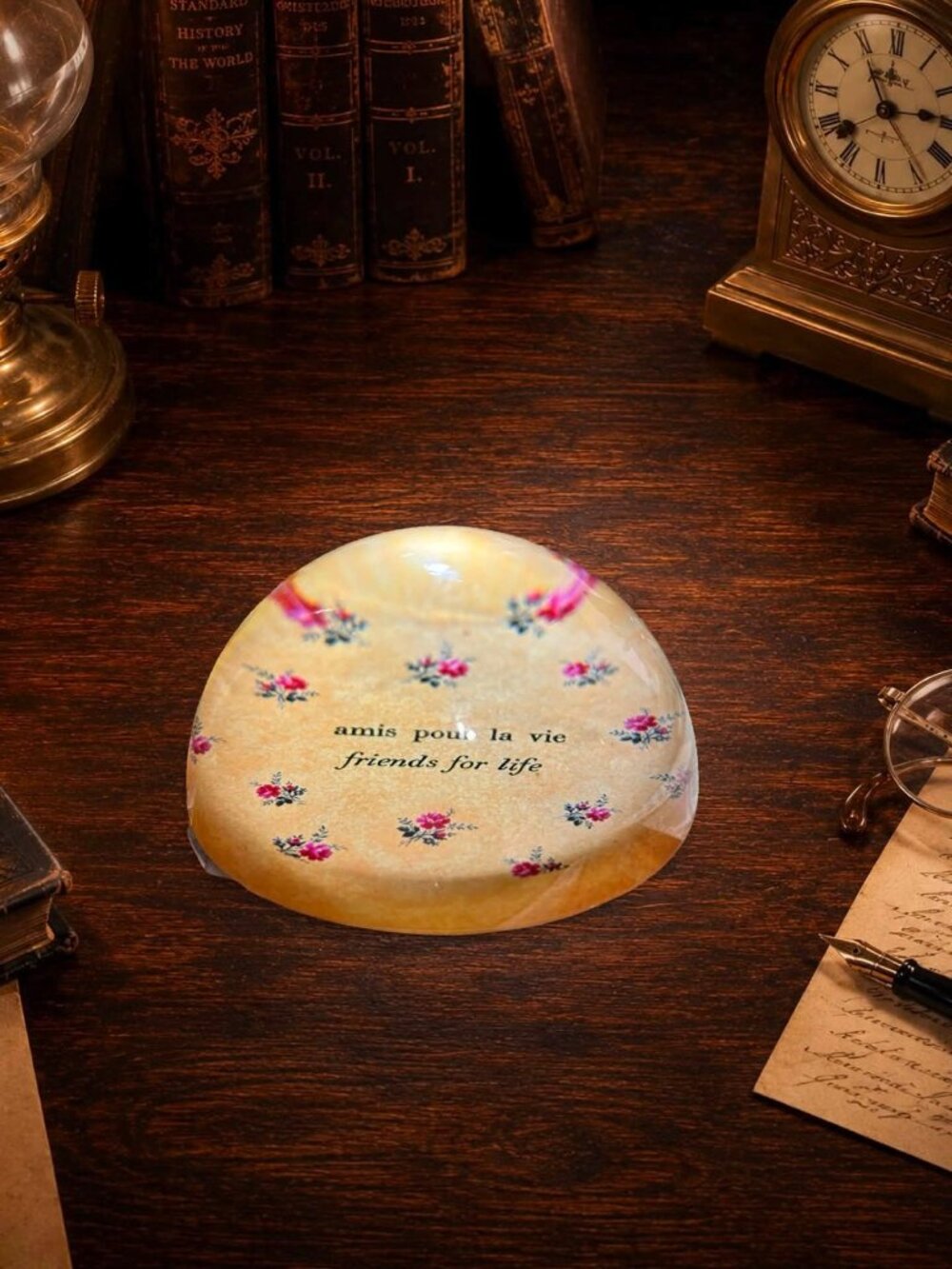 Friends for Life Sugarboo Paperweight Amis Pour La Vie French Floral Friendship